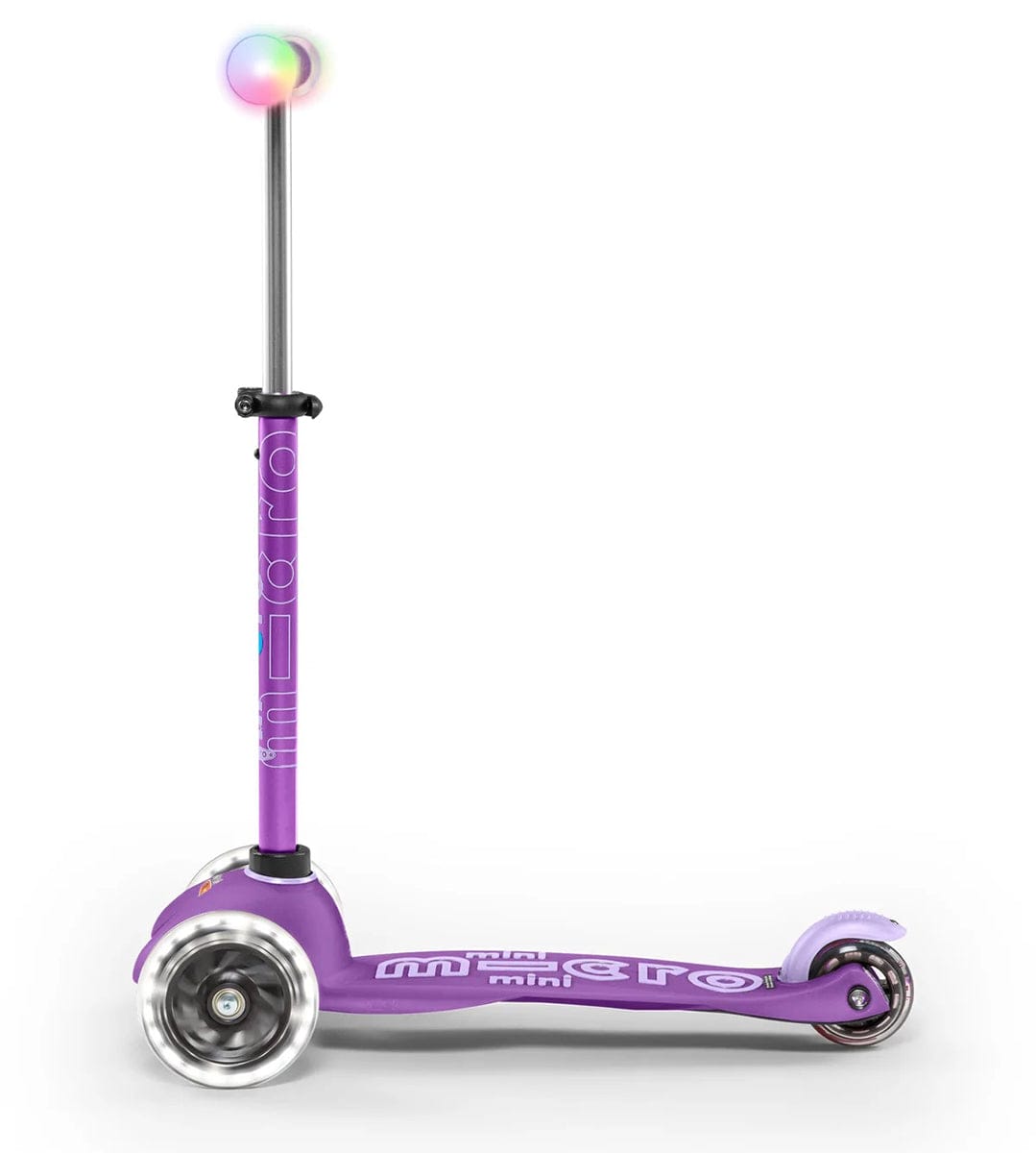 Micro Kickboard Mini Deluxe Magic LED Scooter (2-5 Years) - Purple - MMD129