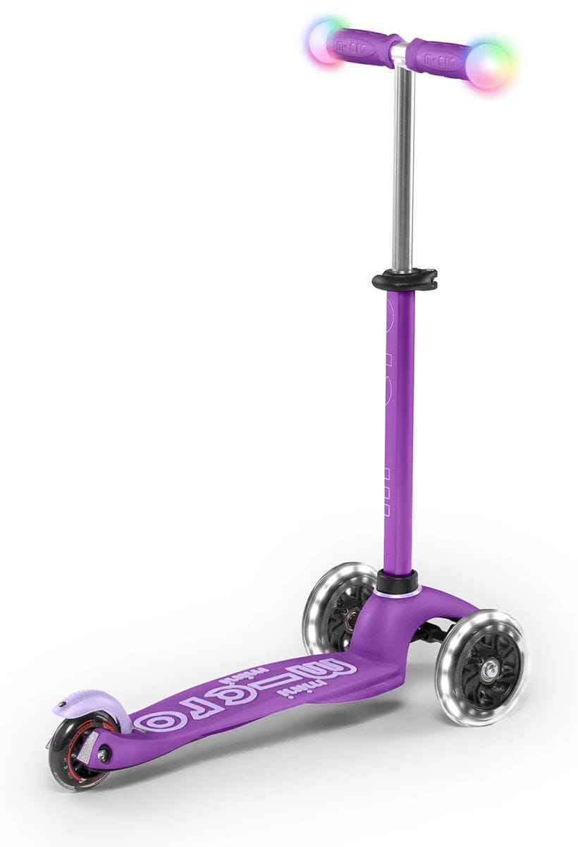 Micro Kickboard Mini Deluxe Magic LED Scooter (2-5 Years) - Purple - MMD129