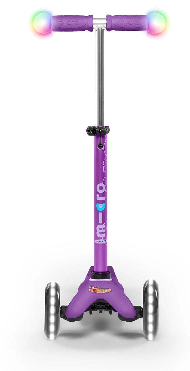 Micro Kickboard Mini Deluxe Magic LED Scooter (2-5 Years) - Purple - MMD129