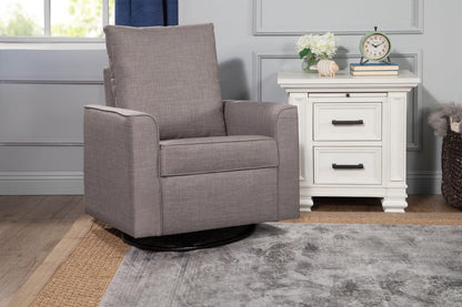 Million Dollar Baby Alden Swivel Glider - Steel Grey Tweed - M17288FTGRY