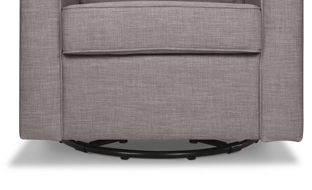 Million Dollar Baby Alden Swivel Glider - Steel Grey Tweed - M17288FTGRY