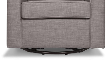 Million Dollar Baby Alden Swivel Glider - Steel Grey Tweed - M17288FTGRY