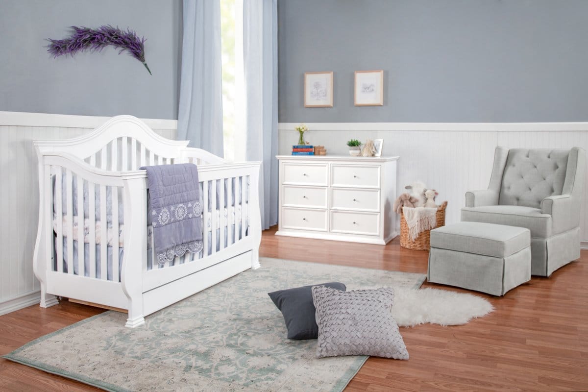 Million Dollar Baby Ashbury 4-in-1 Convertible Crib - White - M8201W