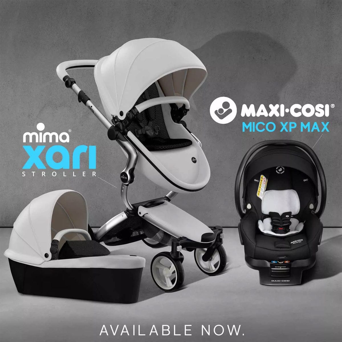 Mima Xari 4G + Maxi Cosi Mico XP Max Travel System Bundle - Gold - Black / Black / Essential Black - A116-05110BB-IC337FNA