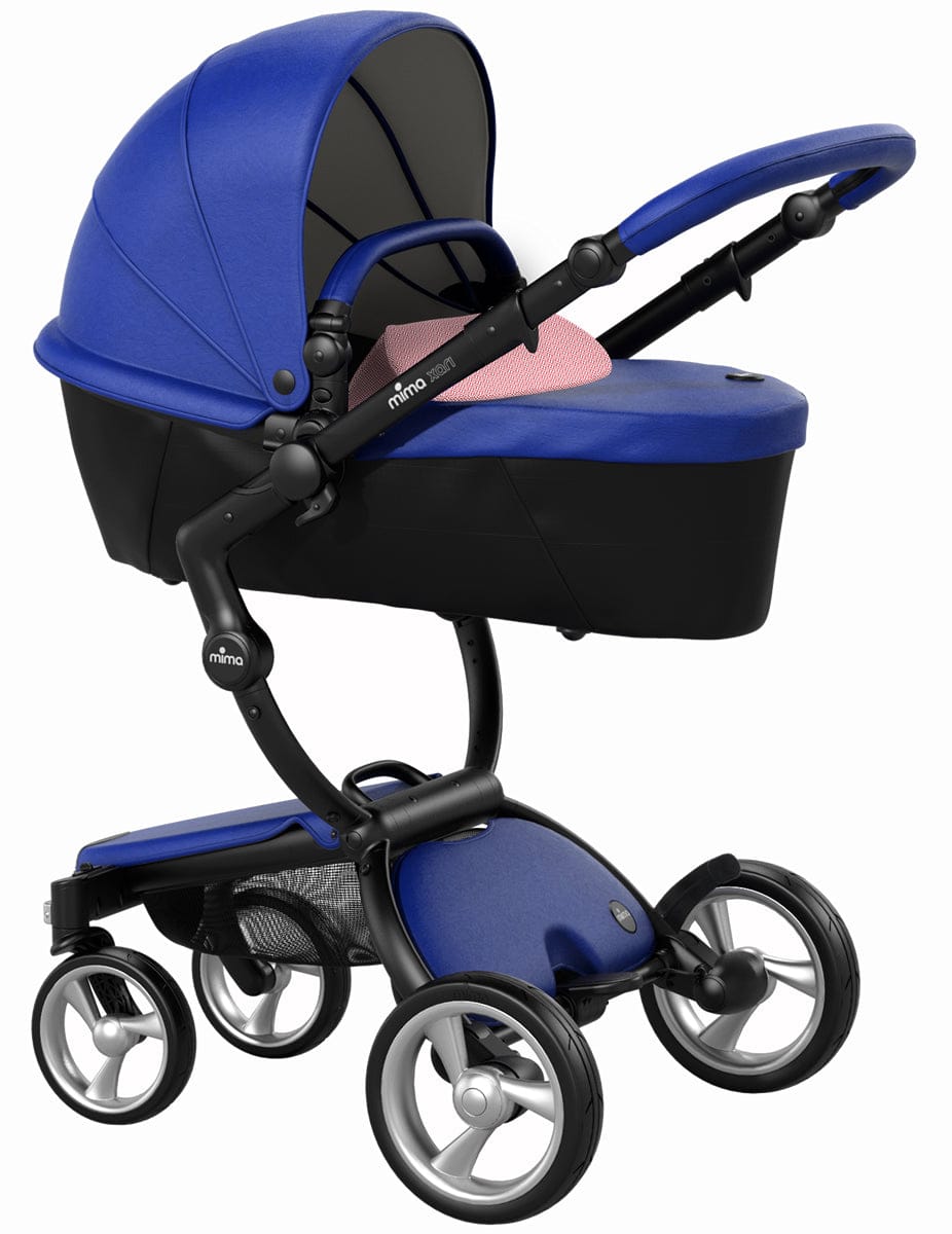Mima Xari Complete Stroller, Black - Royal Blue / Pixel Pink - A112-02-BRBXP