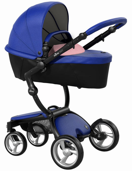 Mima Xari Complete Stroller, Black - Royal Blue / Pixel Pink - A112-02-BRBXP