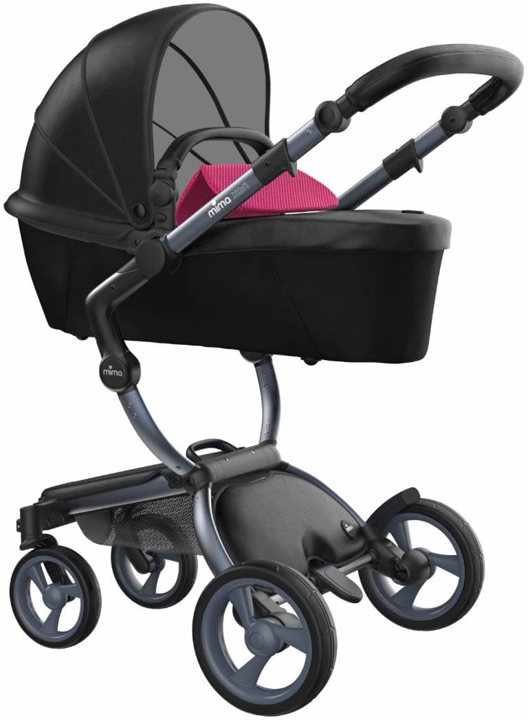 Mima Xari Complete Stroller, Graphite - Black / Magenta - A115-04-GRBM
