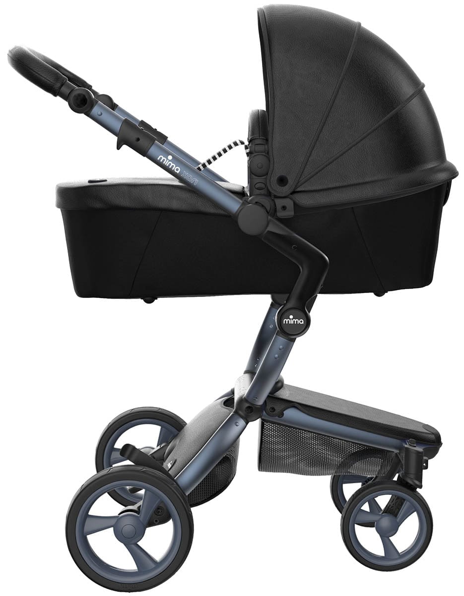 Mima Xari 4G Complete Stroller Bundle - Graphite Grey / Black Seat / Black & White - A116-04110BW-B-2