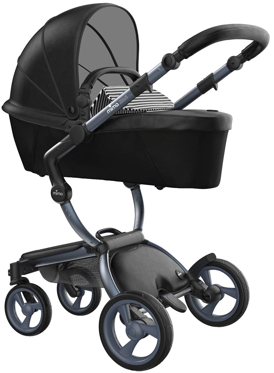 Mima Xari 4G Complete Stroller Bundle - Graphite Grey / Black Seat / Black & White - A116-04110BW-B-2
