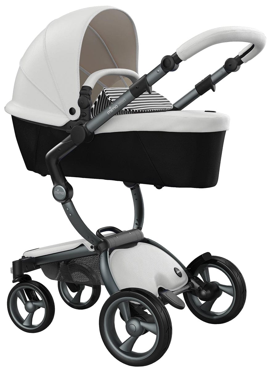 Mima Xari 4G Complete Stroller Bundle - Graphite Grey / Snow White / Black & White - A116-04007BW-B-2