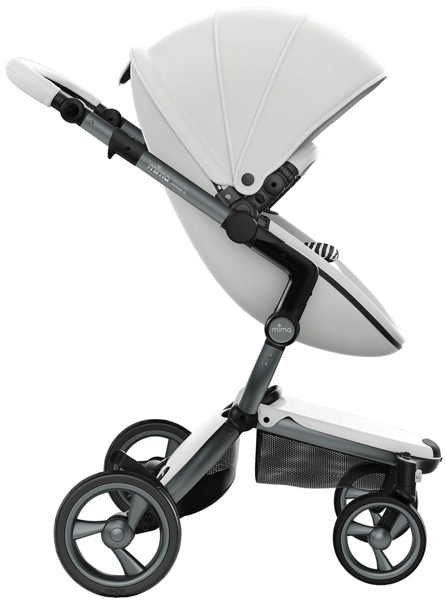 Mima Xari 4G Complete Stroller Bundle - Graphite Grey / Snow White / Black & White - A116-04007BW-B-2