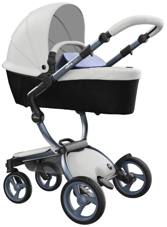 Mima Xari 4G Complete Stroller Bundle - Graphite Grey / Snow White / Pixel Blue - A116-04007XB-B-2