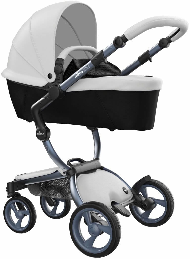 Mima Xari Complete Stroller, Graphite - Snow White / Black