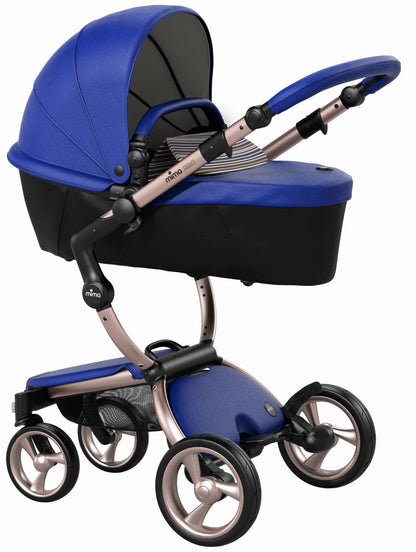 Mima 2019 Xari Complete Stroller, Rose Gold - Royal Blue / Autumn Stripes - A115-03-RGRBAS
