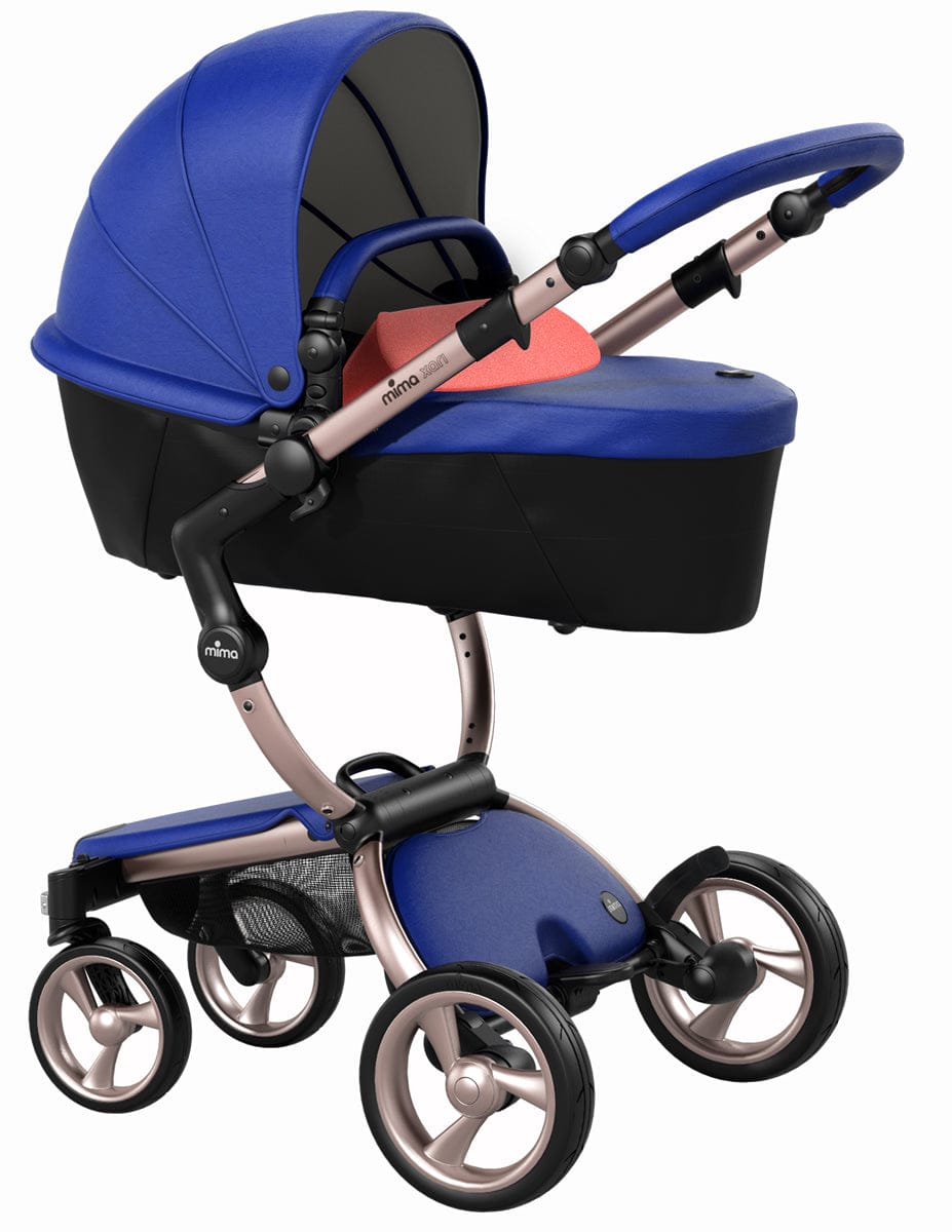 Mima 2019 Xari Complete Stroller, Rose Gold - Royal Blue / Coral Red - A115-03-RGRBCR