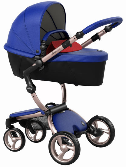 Mima 2019 Xari Complete Stroller, Rose Gold - Royal Blue / Ruby Red - A115-03-RGRBR