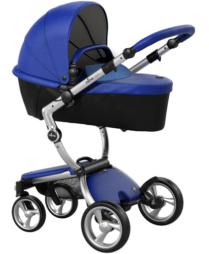 Mima Xari Complete Stroller, Silver - Royal Blue / Denim Blue - A112-01-SRBDB