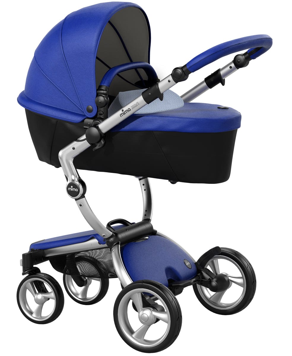 Mima Xari Complete Stroller, Silver - Royal Blue / Pixel Blue - A115-01880XB