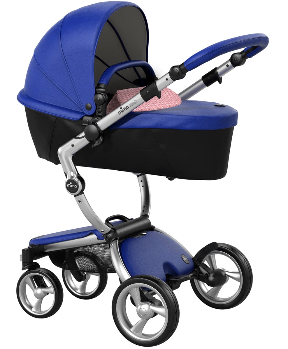 Mima Xari Complete Stroller, Silver - Royal Blue / Pixel Pink - A115-01880XP