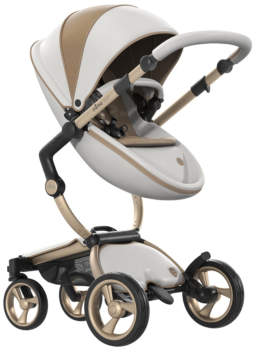 Mima Xari Dolce Vita Stroller, Champagne - Snow White / Latte - AS122902DV-F