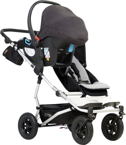 Mountain Buggy Duet 3.0 Double Stroller - Silver - DUET-V3-6