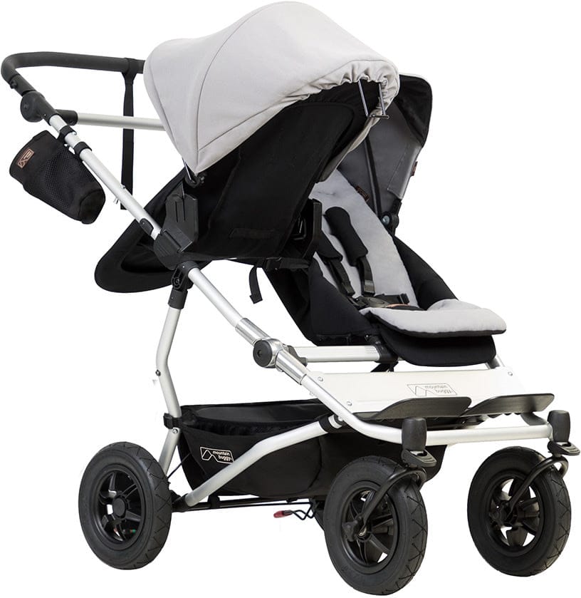 Mountain Buggy Duet 3.0 Double Stroller - Silver - DUET-V3-6