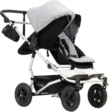 Mountain Buggy Duet 3.0 Double Stroller - Silver - DUET-V3-6
