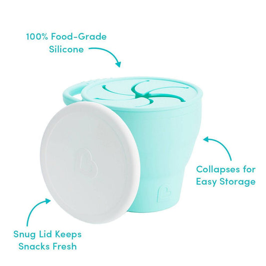 Munchkin C'est Silicone Snack Catcher with Lid - Mint