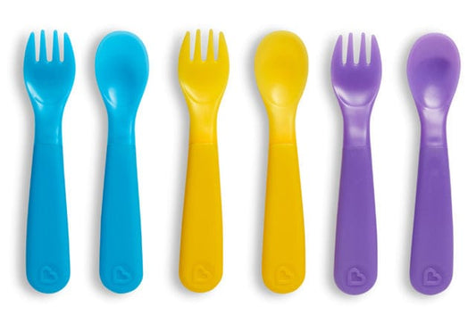Munchkin ColorReveal Color Changing Toddler Forks & Spoons, 6 Pack