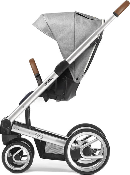 Mutsy Igo Stroller, Pure Collection - Silver/Fog - IGOSPUFOG