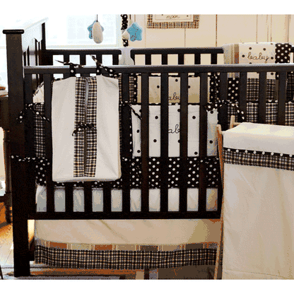 My Baby Sam Mad About Plaid Blue in Blue 3 Piece Crib Bedding Set - CRIB3154