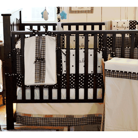 My Baby Sam Mad About Plaid Blue in Blue 3 Piece Crib Bedding Set - CRIB3154