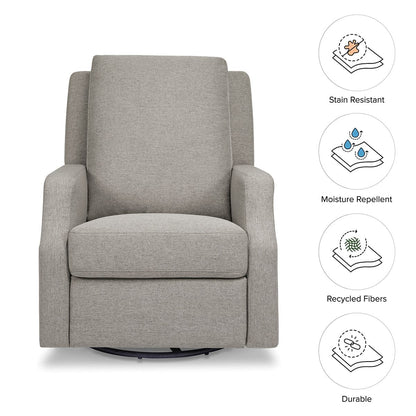 Namesake Crewe Swivel Glider Recliner - Performance Grey Eco-Weave - M22287PGEW