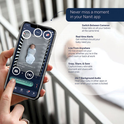 Nanit Pro Smart Baby Monitor & Wall Mount