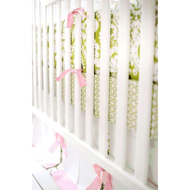 New Arrivals Bloom in Apple 4 Piece Crib Bedding Set - NA-BLMA-4PC