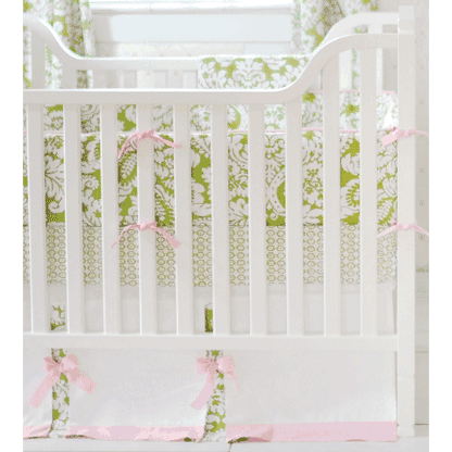 New Arrivals Bloom in Apple 4 Piece Crib Bedding Set - NA-BLMA-4PC