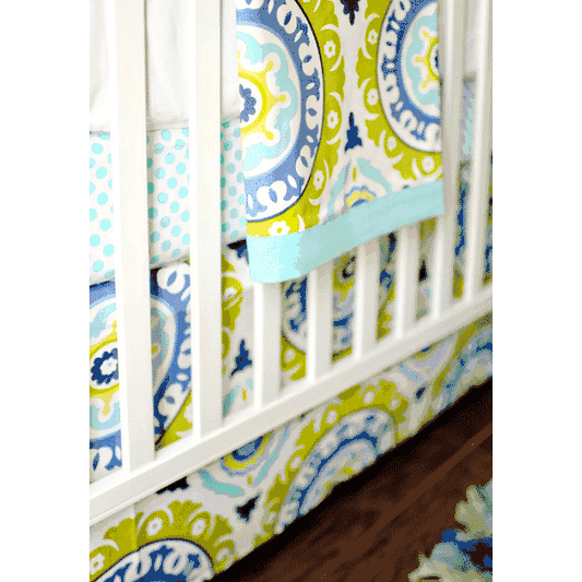 New Arrivals Indigo Summer 3 Piece Baby Crib Bedding Set