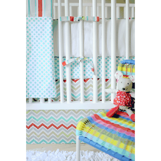 New Arrivals Jellybean Parade 3 Piece Baby Crib Bedding Set