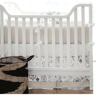 New Arrivals Penelope in Wheat 2 Piece Baby Crib Bedding Set