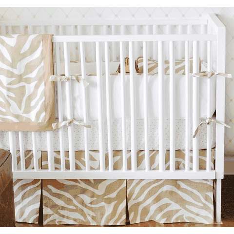 New Arrivals Safari Sand 3 Piece Baby Crib Bedding Set