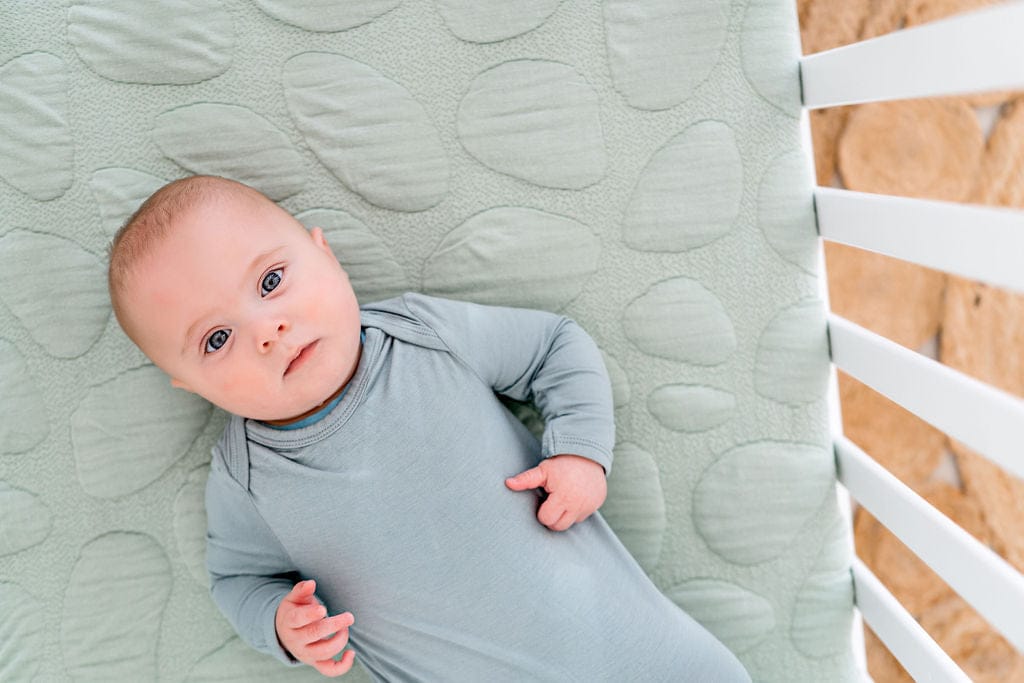 Nook Pebble Pure Mini Crib Mattress - Sea Glass - PEB-MIN-GLS
