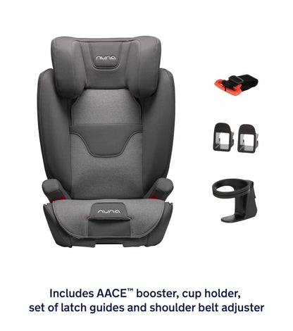 Nuna AACE Flame-Retardant Free High Back Belt Positioning Booster Car Seat - Coral