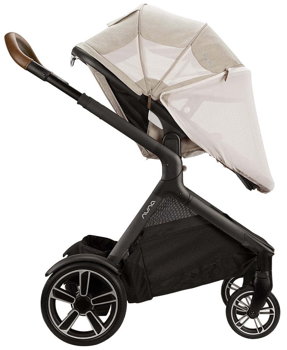 Nuna DEMI Grow + PIPA Lite RX Twin Travel System with Aire Protect Canopy + Classic Canopy - Hazelwood / Caviar - TWIN-ST08122HAZ-CF10208600CVR