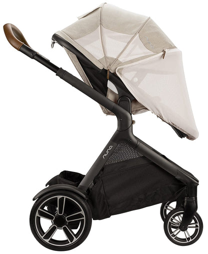 Nuna DEMI Grow + PIPA Lite RX Twin Travel System with Aire Protect Canopy + Classic Canopy - Hazelwood / Caviar - TWIN-ST08122HAZ-CF10208600CVR