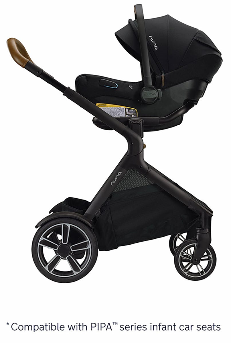 Nuna DEMI Grow + PIPA Lite RX Twin Travel System with Aire Protect Canopy + Classic Canopy - Hazelwood / Caviar - TWIN-ST08122HAZ-CF10208600CVR