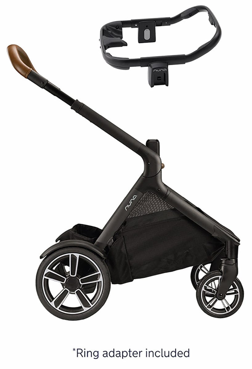 Nuna DEMI Grow + PIPA Lite RX Twin Travel System with Aire Protect Canopy + Classic Canopy - Hazelwood / Caviar - TWIN-ST08122HAZ-CF10208600CVR