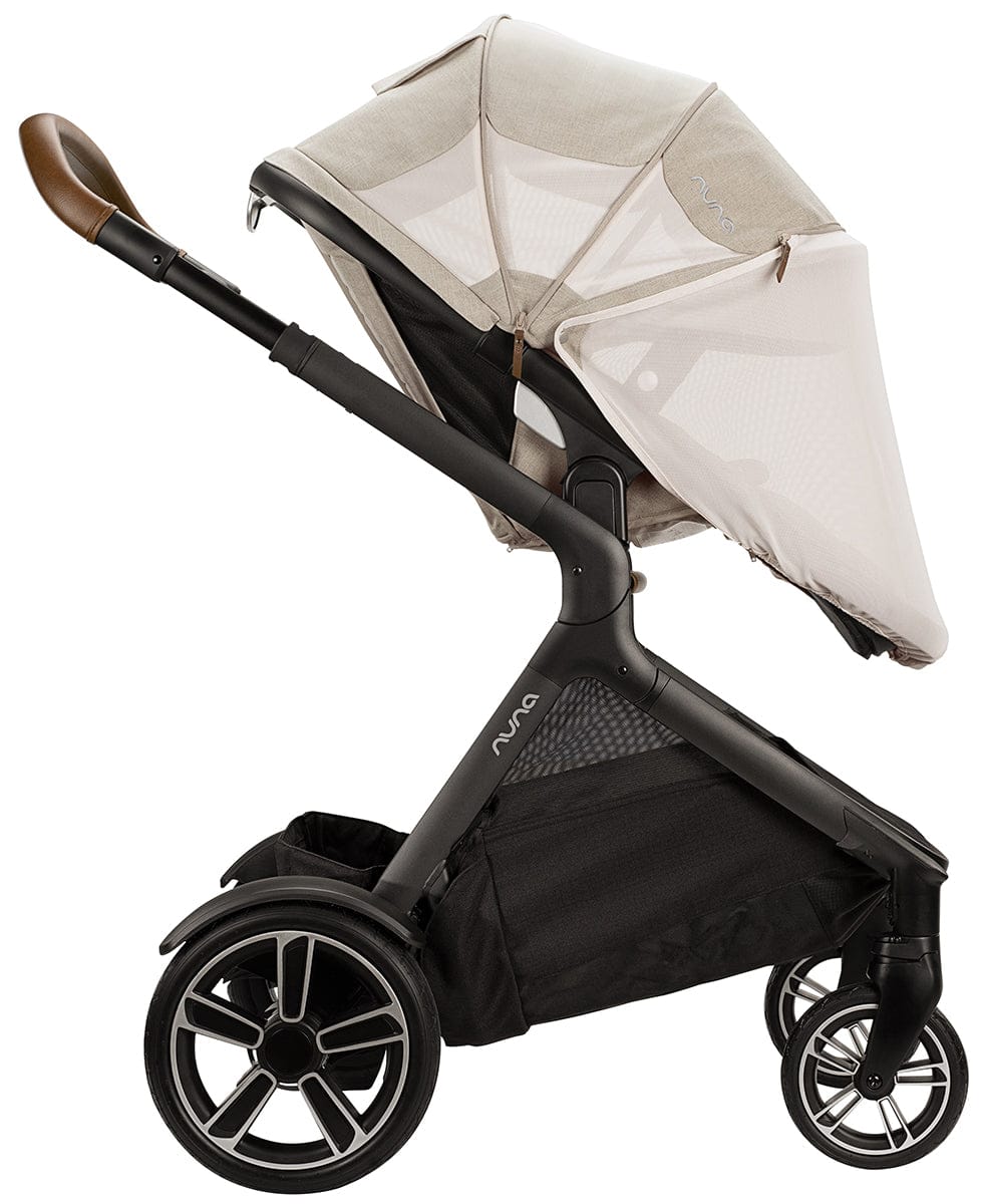 Nuna DEMI Grow + PIPA RX Travel System with Aire Protect Canopy + Classic Canopy - Hazelwood / Caviar - ST08122HAZ-CF12508600CVR