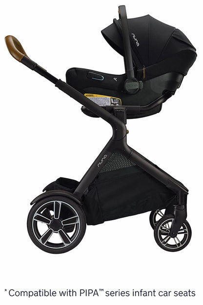 Nuna DEMI Grow + PIPA RX Travel System with Aire Protect Canopy + Classic Canopy - Hazelwood / Caviar - ST08122HAZ-CF12508600CVR