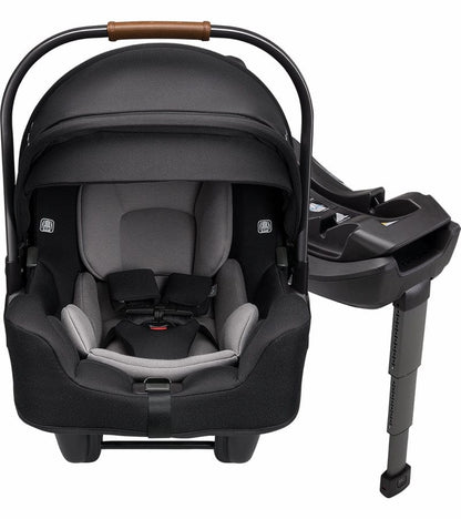 Nuna DEMI Grow + PIPA RX Travel System with Aire Protect Canopy + Classic Canopy - Hazelwood / Caviar - ST08122HAZ-CF12508600CVR