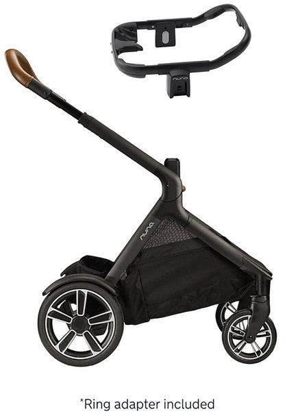 Nuna DEMI Grow + PIPA RX Travel System with Aire Protect Canopy + Classic Canopy - Hazelwood / Caviar - ST08122HAZ-CF12508600CVR